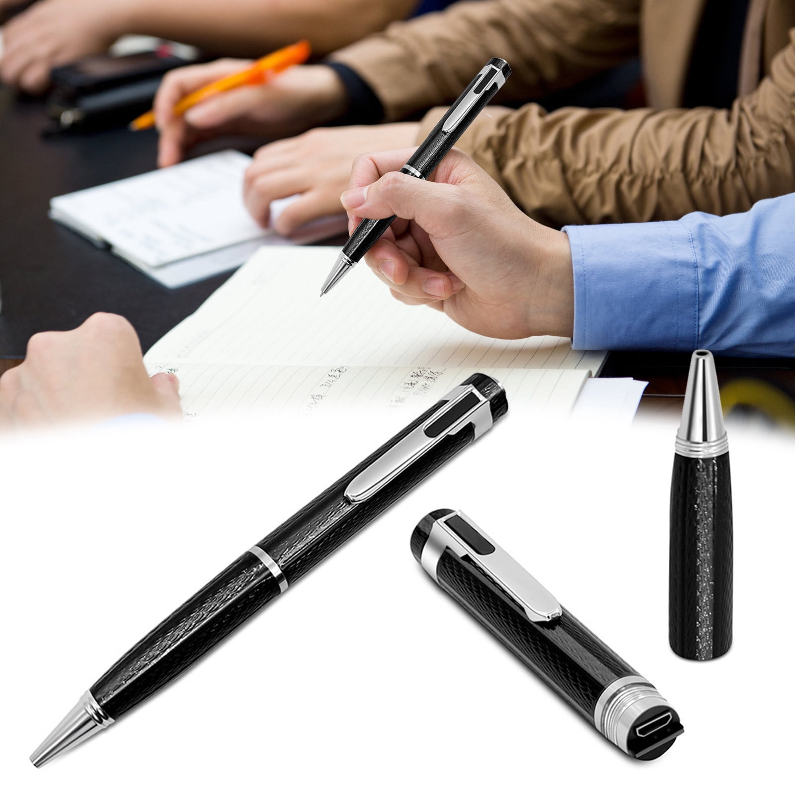 Amzcrzy Portable Recording Pen Desk Organizer Mini Audio Voice Recorder Hidden Pen with 64Gb 10Ml School Supplies Teacher Supplies Back To School Supplies Office Desk Accessories
