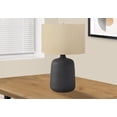 thumbnail image 1 of Monarch Specialties Lighting, 24"h, Table Lamp, Black Ceramic, Beige Shade, Contemporary, 1 of 6