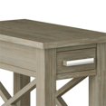 thumbnail image 4 of Simpli Home Kitchener Table d'Appoint Étroite en Bois Massif, Gris, 4 of 7