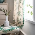 thumbnail image 5 of HLONK Bohemian Green Plant Rod Pocket Light Filtering Curtain  59 x 94 in, 5 of 5