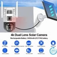 thumbnail image 2 of 4K Dual-Lens Solar Camera, 8MP, 12000mAh Battery, Auto-Track, Dual Night Vision, Human Alert, Waterproof, 365-Day Runtime, 2 of 5
