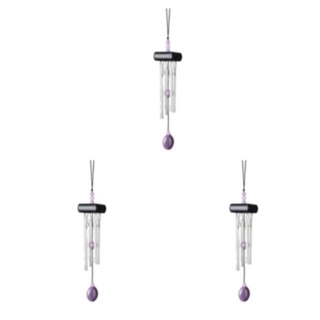 relayinert Home Décor Stylish Wind Chime Pendant Add Charm To Home Small Wind Chimes black 3Set