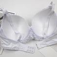 thumbnail image 3 of Yanlir Women's Push Up Lace Bra Front Closure Bras Posture Full Coverage Comfortable Breathable Underwire Unlined Back Support Plunge Seamless Bra(White,2XL), 3 of 3