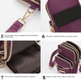 thumbnail image 4 of SLYNSHome Crossbody Backpack,Multipurpose Chest Bag with Adjustable Strap for Hiking Travel Work Hands-Free - Purple, 4 of 7