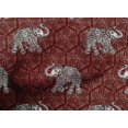 thumbnail image 4 of oneOone Cotton Poplin Fabric Elephant Block Printed Craft Fabric BTY 56 Inch Wide, 4 of 4
