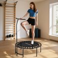 thumbnail image 2 of Soozier Trampoline de Rebond 40 Pouces pour Adulte avec Poignée Ajustable, Noir, 2 of 10