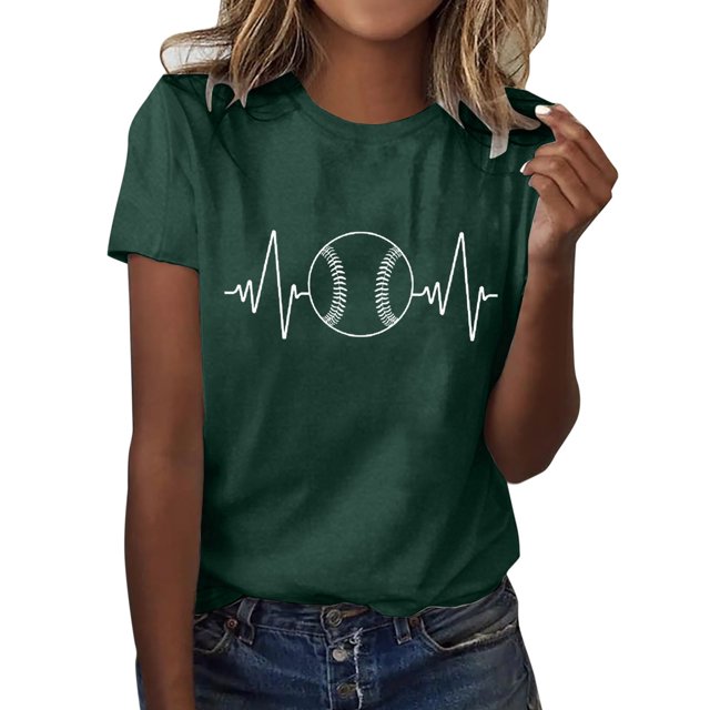 adviicd Chemise pour Femmes, T-Shirts Graphiques à Manches Courtes, Décontractés, Verts, TG