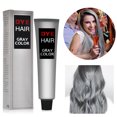 thumbnail image 1 of Silver Gray Natural Hair Dye Cream,Silver Gray Hair Dye, Unisex Fashion Dye, Natural DIY Hairstyle Hair Color Girl Boy Gifts for Birthday, Party, 100ml, 1 of 6