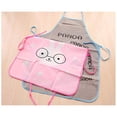 thumbnail image 4 of Oleegame 2PC Pretty Apron Korean Version Of Cute Apron Cartoon Design Bust Apron Kitchen Sleeveless Apron Gray, 4 of 9