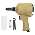 thumbnail image 2 of Pneumatic Air Riveter, Stepless Speed Regulation, Self Locking Chuck for Silver Aluminum Steel Nails Rivets with Alloy Steel, Taiwanese Movement, 2 of 7