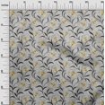 thumbnail image 3 of oneOone Tissu Viscose Georgette Jaune Floral Rétro Matériel de Robe Tissu Imprimé Tissu au Mètre 42 Pouces de Large, 3 of 5