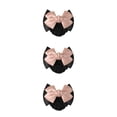 thumbnail image 1 of Guardoinrt Wide Application Bow Hair Net For Chic And Professional Appearance Good Gifts Two Bows- light pink 3Set, 1 of 6
