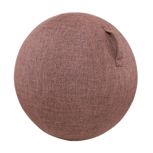 kurtrusly Portable Handle Yoga Ball Cover Durable And Anti-scratch Size Excellent Sweat Permeability coffee 55cm