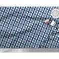 thumbnail image 2 of Soimoi Rayon Fabric Gingham Check Printed Fabric 1 Yard 56 Inch Wide, 2 of 3