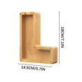 thumbnail image 1 of Boîte de Rangement en Bois pour Lettres Anglaises, Verre Transparent, 1 of 6