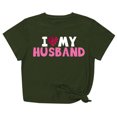 thumbnail image 2 of Meichang Valentines Day Chemises Femmes Hauts Mignons T-Shirts Graphiques Cœur Manches Courtes Col Rond Hauts Mignons Coupe Ample T-Shirts de Vacances Valentines Day, 2 of 8