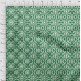 thumbnail image 4 of oneOone Cotton Poplin Twill Green Fabric Asian Block Floral Craft Projects Decor Fabric Printed By The Yard 56 Inch Wide, 4 of 4