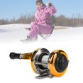 thumbnail image 2 of Qiilu Moulinet de Coulée, Roue de Pêche sur Glace, Roue de Moulinet de Pêche sur Glace d'Hiver Portable avec Fil, Équipement de Coulée Extérieur, 2 of 8