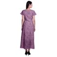 thumbnail image 3 of Moomaya Robe Longue Maxi pour Femmes à Manches Courtes, Robe Formelle/décontractée avec Poches P-TTG, 3 of 6