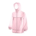 thumbnail image 1 of biudgviw Manteaux Coupe-Vent pour Femmes Imperméables Légers Manteau de Pluie de Course Hauts Protection UV à Capuche Vêtements d'Extérieur pour la Randonnée en Plein Air, 1 of 6