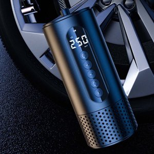 Portable Tire Inflator, Wireless Air Compressor with 8000mAh Battery, Fast Tire Pump 30L/min for Car, Compact Emergency Tire Inflator for Cars, SUVs, and Bicycles