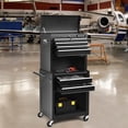 thumbnail image 4 of Costway High Capacity 6-Drawer Rolling Tool Chest Storage Cabinet Toolbox Combo w/ Riser, 4 of 10