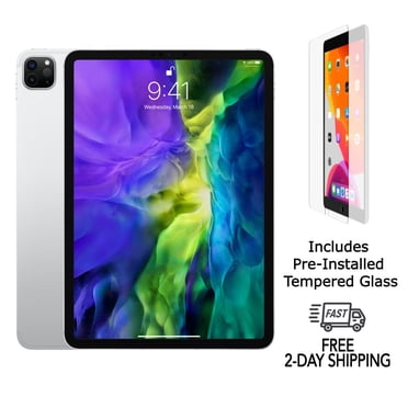 Refurbished Apple iPad Pro 11" (2022) A2759 (WiFi) 128GB Silver (Grade A+) w/ Pre-Installed Tempered Glass