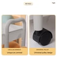 thumbnail image 3 of 4-Layer Kitchen Storage Cart Armrests Casters Plastic Functional Shelf for Bathroom Toiletries Organizer, 3 of 7