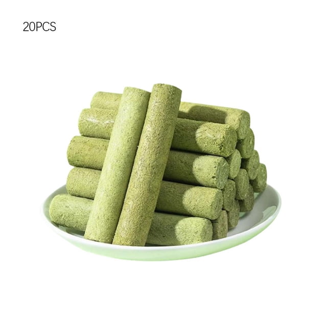 10-100PCS Grass Teeth Grinding Stick Catgrass Teething Sticks Freeze-dried Hot J5Z7