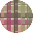 thumbnail image 1 of Ahgly Company Tapis Rond Lavable en Machine Intérieur Transitionnel Framboise Violet, 4 Pieds Rond, 1 of 7