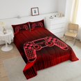thumbnail image 4 of Erosebridal Modern Gamepad Bedding Sets Full with Comforter, Gradient Geometric Duvet Insert, Gaming Sports Decor, Breathable, 4 of 7