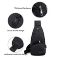 thumbnail image 4 of Iumwxz Sac Bandoulière pour Femmes & Hommes, Sac à Dos Imperméable avec Port de Charge USB, Sac Léger pour Randonnée, Voyage Sac Bandoulière Multifonction avec Sangle, 4 of 6