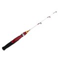 thumbnail image 3 of Ice Fishing Rod, 50cm Portable Fiber Glass Fishing Rod Mini 2 Sections Winter Ice Solid Fishing Shrimp Rod Pole, 3 of 8