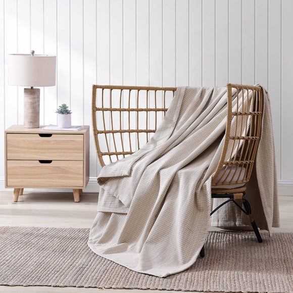 Tommy Bahama Couverture en Coton Tissé en Bambou, Grand Lit/queen,