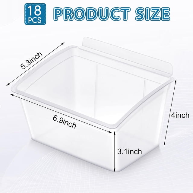 Slat Wall Bin Slatwall Storage Bin Plastic Container Sundries Organizer Plastic Storage Box For Garage And Workshop Slat Wall Tools Organizer