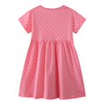 thumbnail image 4 of gdxvjhbj Robes d'Été Soleil pour Filles Robe d'Été à Manches Courtes pour Tout-Petites Imprimé de Dessins Animés Robes Décontractées 1T 2T (Rouge,1-2 Ans), 4 of 8