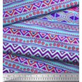 thumbnail image 2 of Soimoi Crepe Silk Fabric Aztec Geometric Printed Craft Fabric by The Yard 42 Inch Wide, 2 of 3