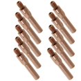 thumbnail image 1 of HILABEE 10 Pieces Red Copper Gas Shielded Weld Welding Welder Contact Nozzle 1.2mm, 1 of 7