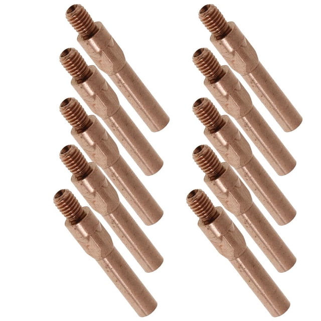 HILABEE 10 Pieces Red Copper Gas Shielded Weld Welding Welder Contact Nozzle 1.2mm
