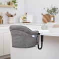 thumbnail image 3 of Chaise de table confortable Evolur Clamp On, grise, 3 of 6