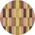 thumbnail image 1 of Ahgly Tapis Rond Lavable en Machine Intérieur Transitionnel Orange, 7 Pieds Rond, 1 of 7