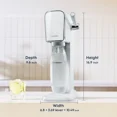 thumbnail image 4 of Sodastream Art (White) Sparkling Water Maker with CO2 and Carbonating Bottle, 4 of 9