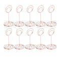 thumbnail image 2 of 10Pcs Table Number Holder Wedding Note Holder Circle Business Card Holder Ornaments Cute Shape Elegant Electroplating Charming, 2 of 8
