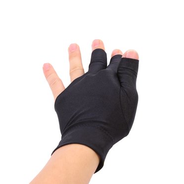 Snooker Glove,Snooker Billiard Shooter Cue Three Finger Glove Snooker Pool Glove High-Precision Functionality