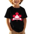 thumbnail image 1 of T-Shirt Patriotique à Feuille d'Érable pour Garçons Drapeau de Feuille d'Érable Canadienne Col Rond Manches Courtes Tee Garçons T-Shirts Graphiques de la Fête du Canada Coupe Régulière Haut à Imprimé de Drapeau de Feuille d'Érable pour Garçons, 1 of 5