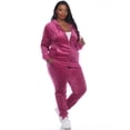 thumbnail image 2 of White Mark Ensemble de Survêtement en Velours pour Femmes, 2 Pcs, 2 of 6