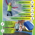 thumbnail image 5 of Plexalife Trampoline Super Spring Cover - Safety Pad, Fits 15 FT Round Trampoline Frame - Blue, 5 of 5