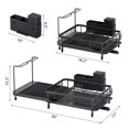 thumbnail image 2 of Urackify Large Dish Drying Rack, Expandable Dish Rack with Drain Board, Large Dish Drainer for Kitchen Couter, Dish Dryer Rack wi, 2 of 8