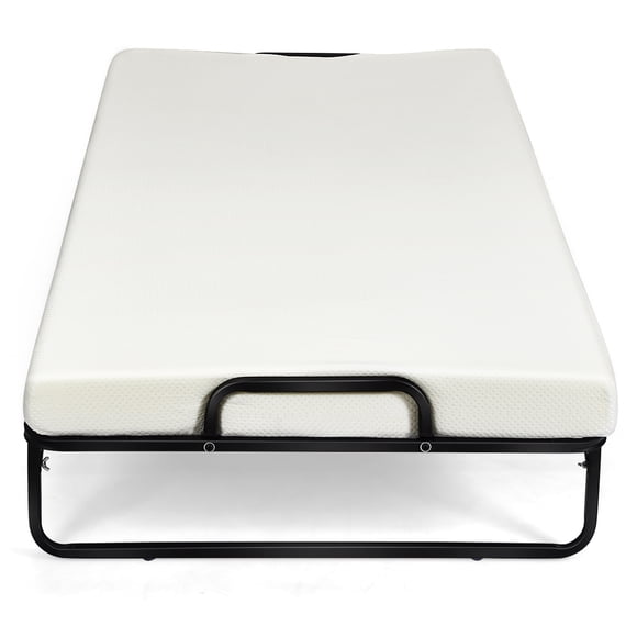 Patiojoy Folding Bed with Memory Foam Mattress Rollaway Guest Bed Daybed