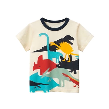 Vêtements pour Tout-Petits Garçon T-Shirts Dessin Animé Dinosaure pour Garçons T-Shirts Graphiques T-Shirts Décontractés pour 12-24 Mois
